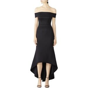 Black Halo Leta High Low Gown